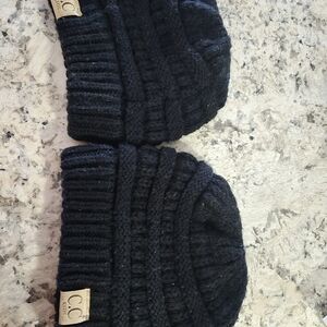 C.C. Boutique Black Knit Beanies